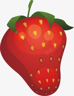红色的草莓矢量图素材