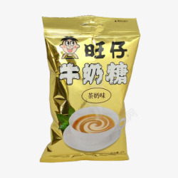 茶奶味旺旺牛奶糖素材