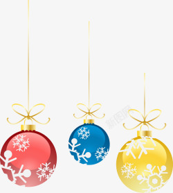 彩灯免费png下载圣诞小球吊饰高清图片