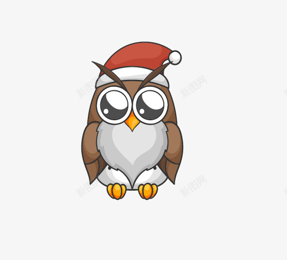 戴帽子的鸟png免抠素材_88icon https://88icon.com 圣诞帽 小鸟 矢量装饰 装饰 装饰画