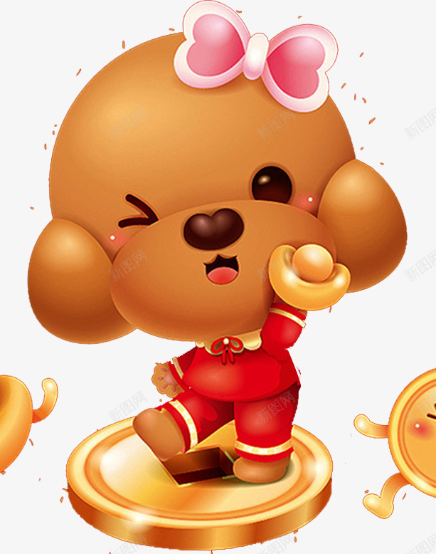 2018狗年插画海报psd_88icon https://88icon.com 元旦快乐 卡通狗 吉祥狗年 年画 新年快乐 海报设计 狗年 狗年大吉 狗年广告 狗年背景