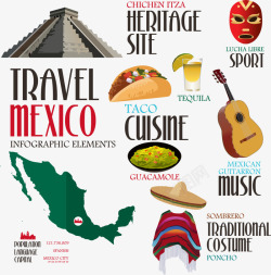 墨西哥文化墨西哥国家特产高清图片