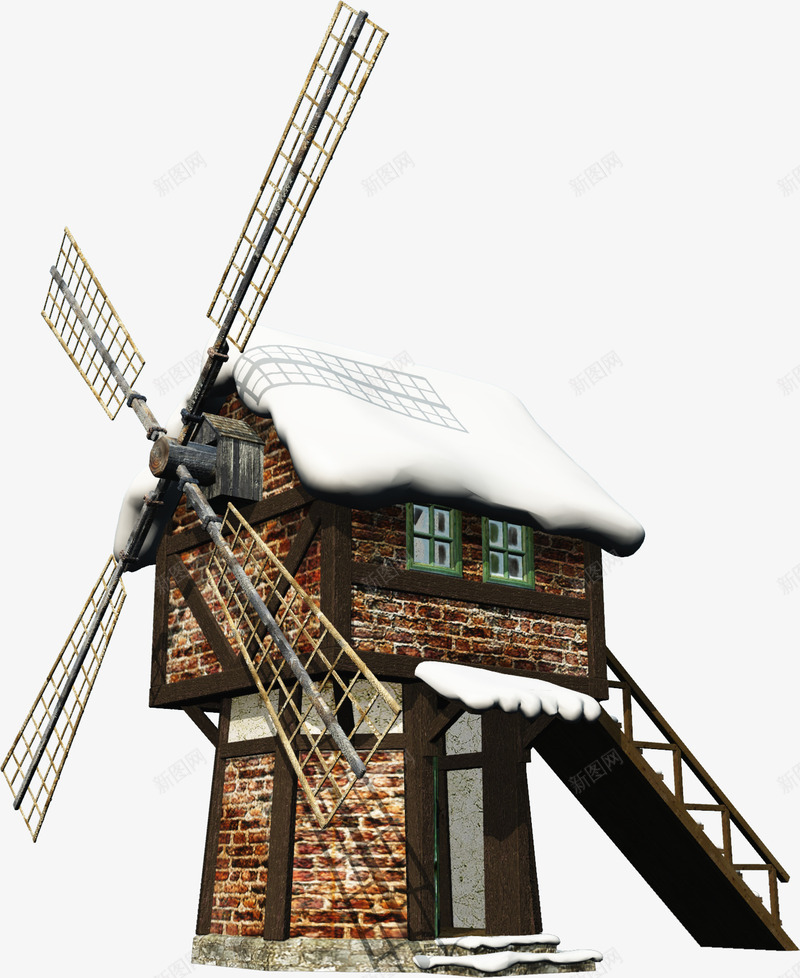 大风车png免抠素材_88icon https://88icon.com 屋顶上的雪元素 房屋 房屋元素 房屋图片 房屋素材