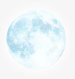 手绘圆月中秋月亮高清图片