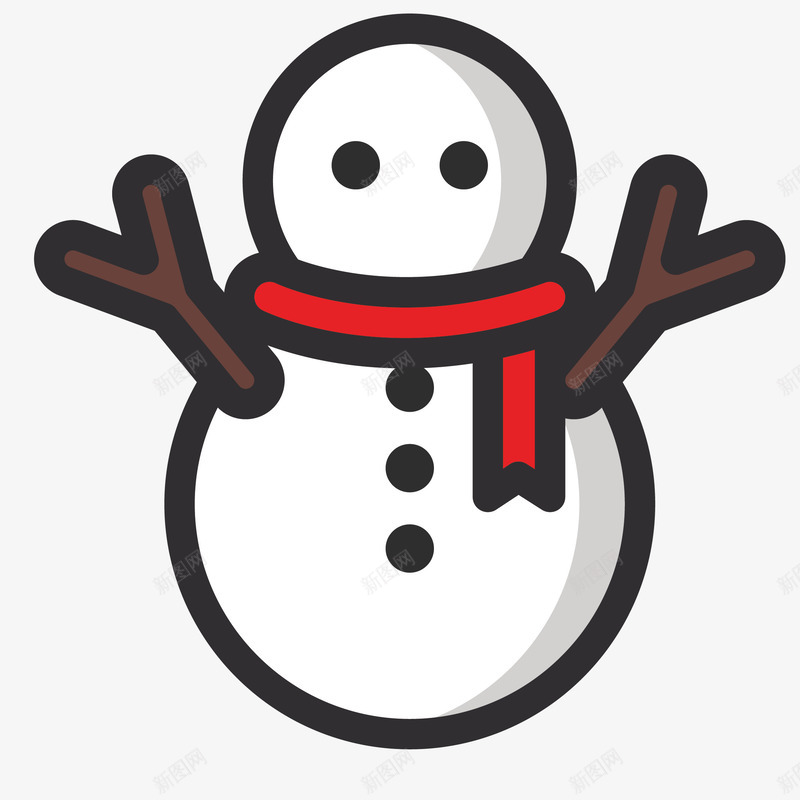 简笔绘画可爱雪人png免抠素材_88icon https://88icon.com 卡通 围巾 堆雪人 手绘图 树枝 简笔画 雪人