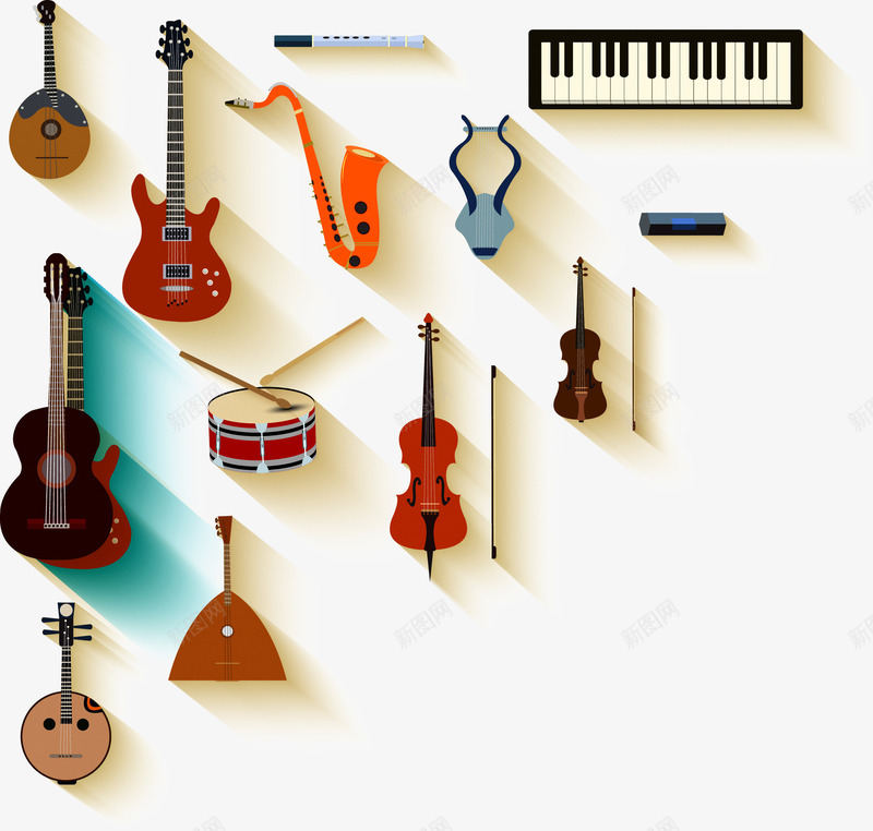 音乐乐器png免抠素材_88icon https://88icon.com 乐器 吉他 小提琴 新图网 萨克斯 音乐