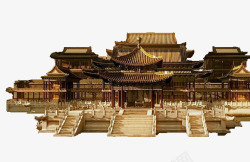 中国风寺庙复古古代建筑素材