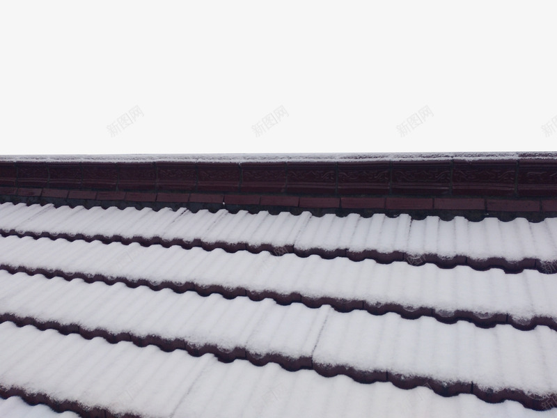 雪天屋顶装饰psd免抠素材_88icon https://88icon.com 屋顶 白色 纹理 雪天