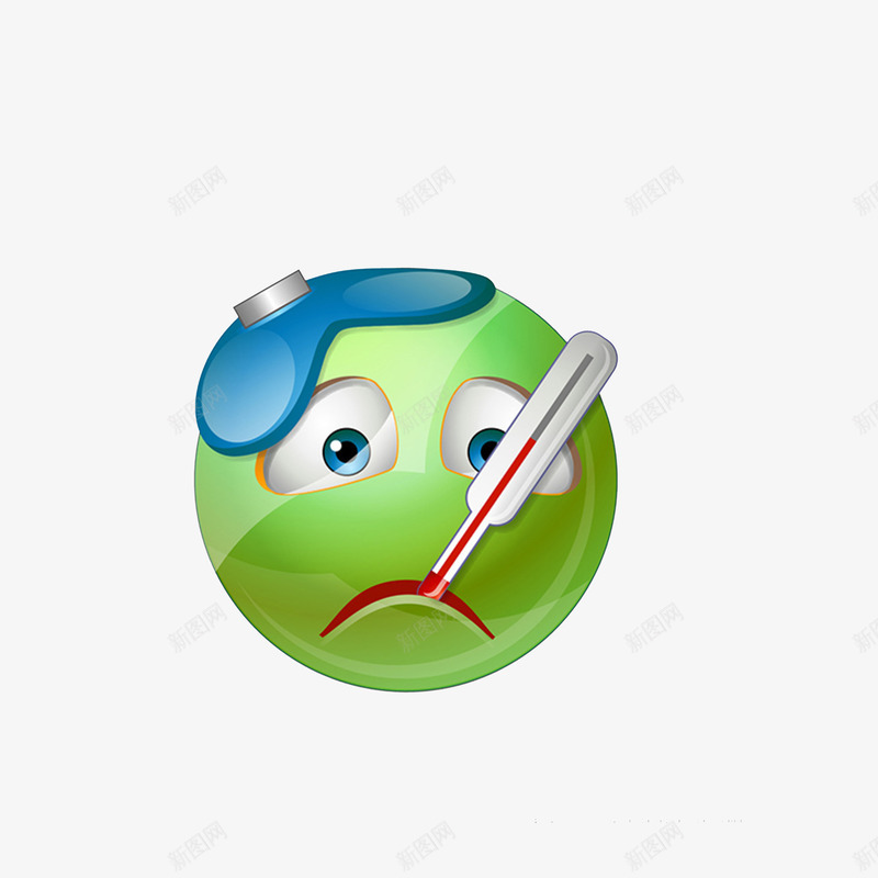 卡通发烧微信表情图png免抠素材_88icon https://88icon.com 卡通手绘 发烧微信表情 感冒发烧 搞毛发烧 温度爆表 温度计测体温 量温度