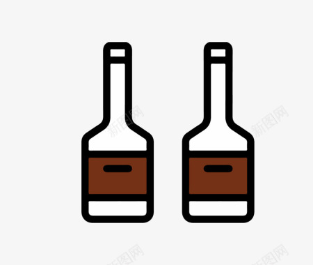 酱油瓶片矢量图图标图标