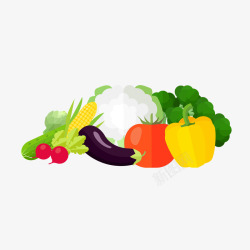 有机西红柿卡通有机蔬菜高清图片