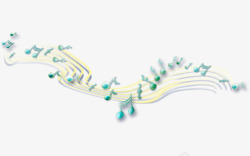 五线谱和音符素材