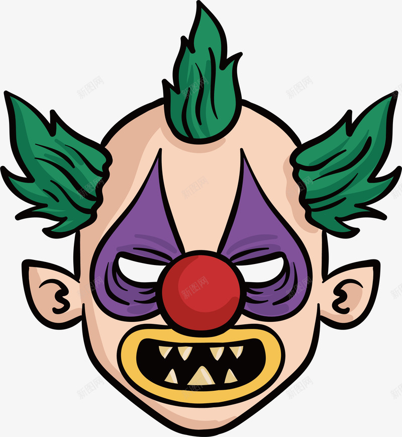 万圣节小丑怪矢量图ai免抠素材_88icon https://88icon.com 万圣节 万圣节小丑 万圣节派对 小丑 小丑怪 矢量png 矢量图