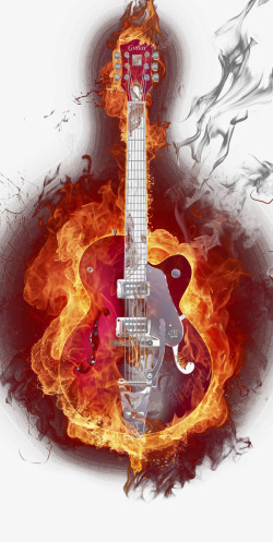火焰吉他素材