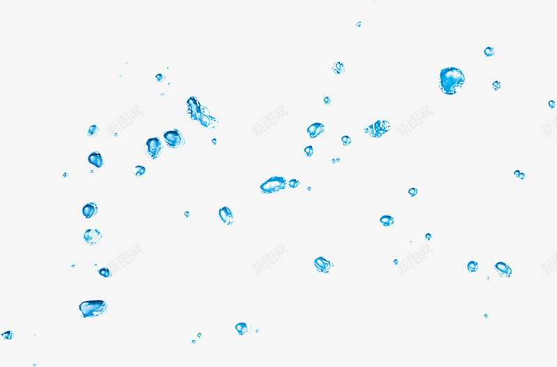 蓝色卡通可爱水珠装饰png免抠素材_88icon https://88icon.com 卡通 可爱 水珠 蓝色 装饰