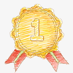 奖牌第一名素材