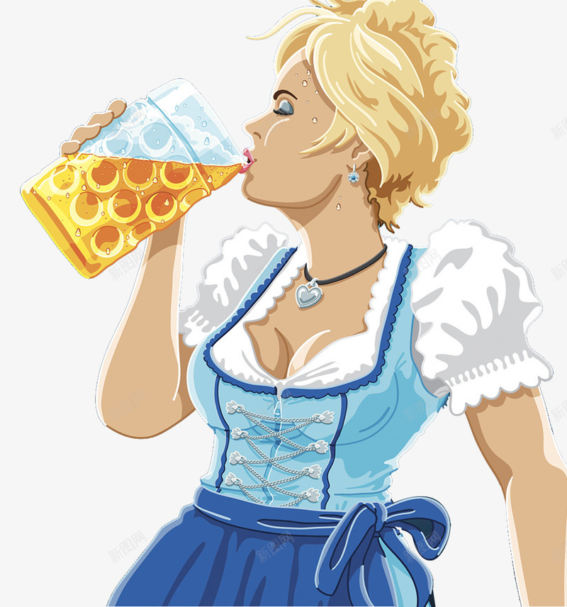 德国慕尼黑啤酒节png免抠素材_88icon https://88icon.com 啤酒节 喝酒的人 女性插画 德国慕尼黑