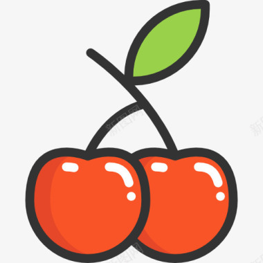 新鲜的水果图片樱桃图标图标