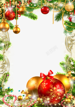 美国圣诞节照片圣诞装饰边框高清图片