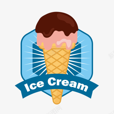 冰激凌创意冰激凌卡通图标图标