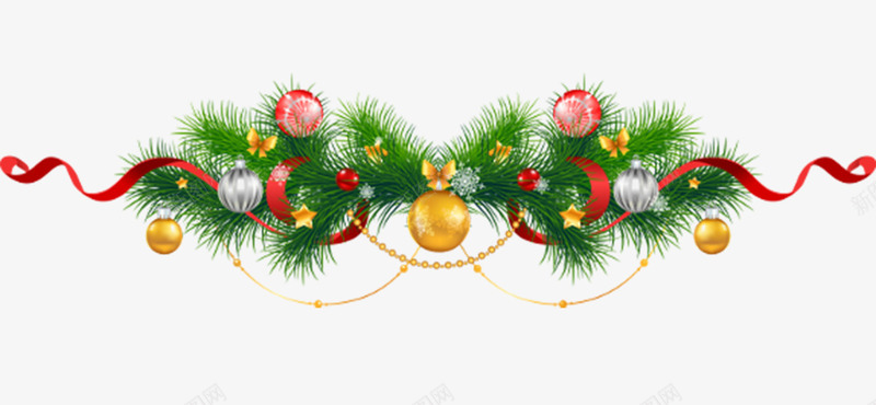 圣诞节松树铃铛装饰品png免抠素材_88icon https://88icon.com 促销 圣诞节 圣诞花圈 彩带 星星 松树 装饰品 铃铛