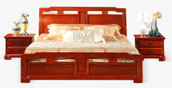古典家居红木家具床高清图片
