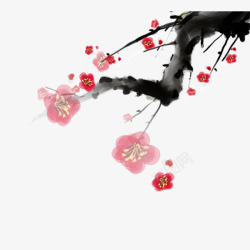 雪中红梅春节新年冬季红梅高清图片