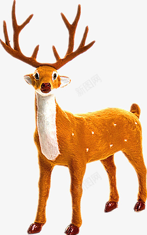 圣诞鹿摆件png免抠素材_88icon https://88icon.com 产品实物 可爱 圣诞礼物 美丽的鹿 装饰品