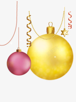 圣诞树小球装饰物素材