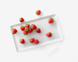 红色草莓新鲜水果素材