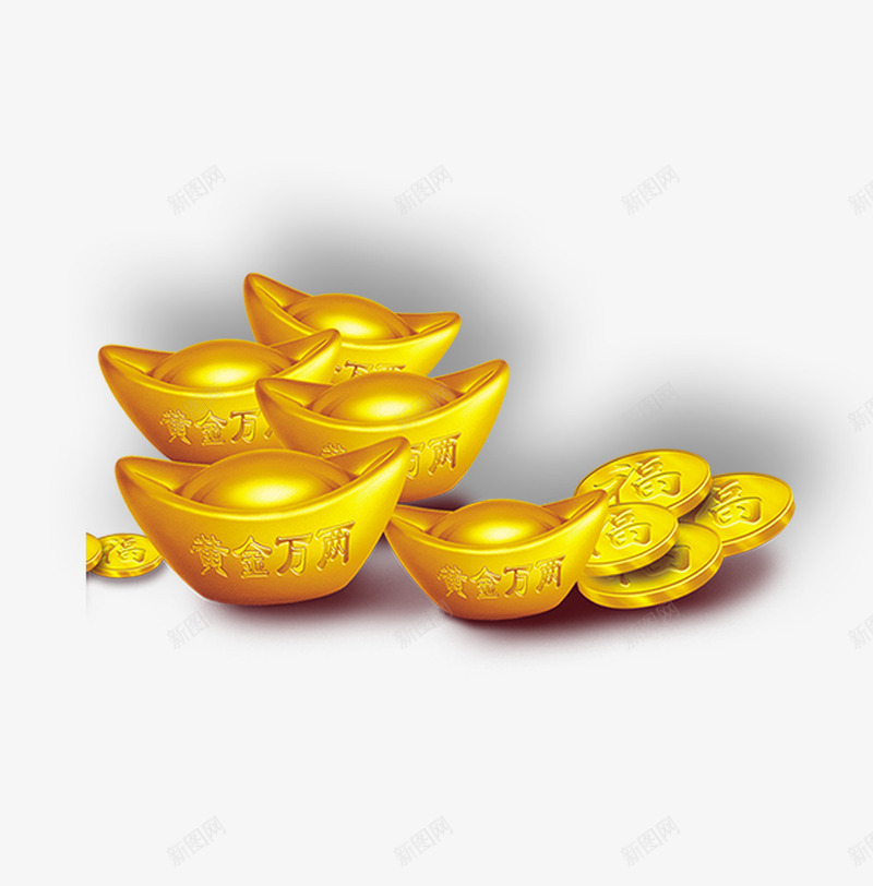 金色元宝钱币png免抠素材_88icon https://88icon.com 元宝 福 金色 钱币 黄金