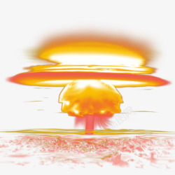 爆炸花纹蘑菇云高清图片