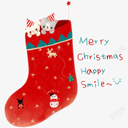 猫咪藏在圣诞袜子里png免抠素材_88icon https://88icon.com 可爱猫咪 圣诞快乐 圣诞祝福 圣诞袜子