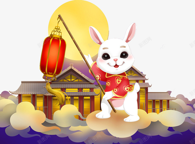 中秋玉兔卡通插画png免抠素材_88icon https://88icon.com 中国风 中秋佳节 中秋促销 中秋国庆 中秋钜惠 传统故事 卡通插画 喜迎中秋 团圆 月亮 月饼 玉兔 神话