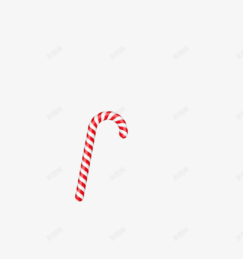 红色圣诞节拐杖装饰png免抠素材_88icon https://88icon.com 圣诞节 拐杖 红色 装饰