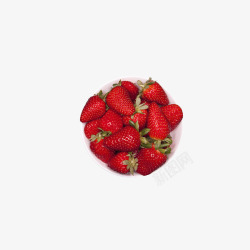 一盘草莓素材