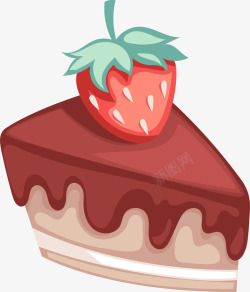 草莓蛋糕甜品食物素材
