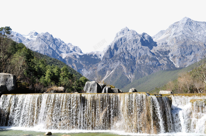 玉龙雪山瀑布png免抠素材_88icon https://88icon.com 云南玉龙雪山 旅游景区 瀑布 玉龙雪山 著名景点