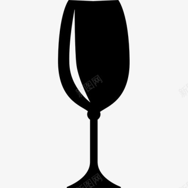 水晶红酒杯图标图标