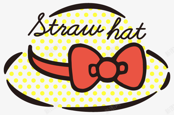 卡通帽子红色蝴蝶结png免抠素材_88icon https://88icon.com 卡通 帽子 红色 蝴蝶结