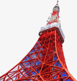 日本东京红色铁塔图素材