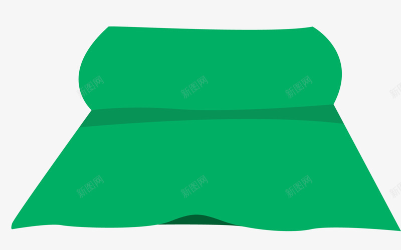 一张绿色垫子png免抠素材_88icon https://88icon.com 卡通 垫子 瑜伽垫 纯色