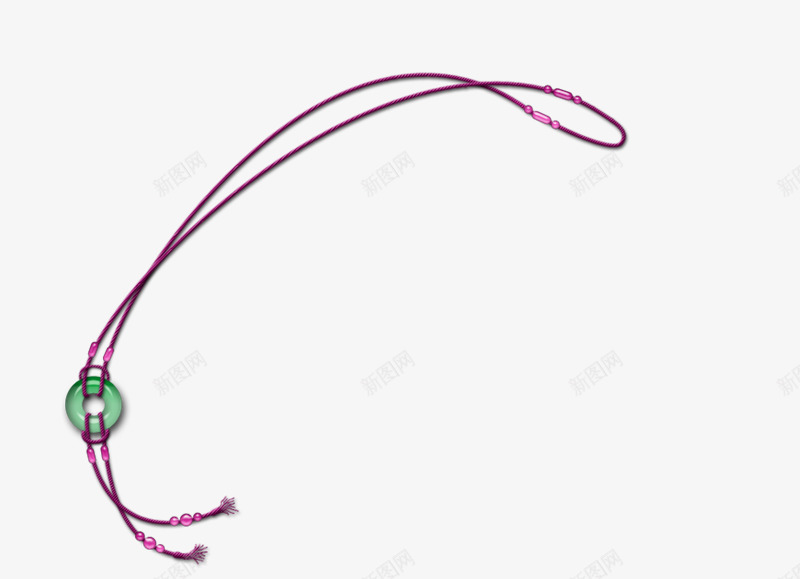 紫色绳子玉佩项链装饰图案png免抠素材_88icon https://88icon.com 免抠PNG 挂件 玉佩 紫色 绳子 装饰图案 项链