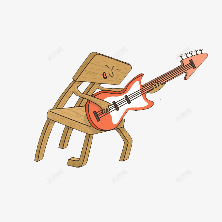 弹吉他卡通形象插画艺术png免抠素材_88icon https://88icon.com 创意 卡通形象 弹吉他 插画 有趣 艺术 设计