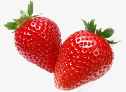 新鲜草莓产品实物素材