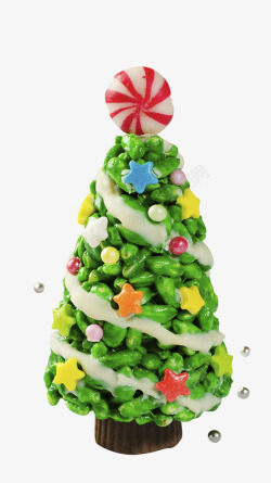 彩虹蛋糕圣诞树糖果蛋糕高清图片