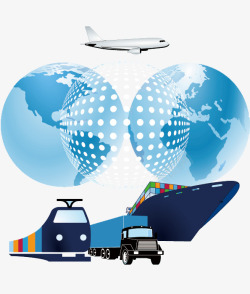 飞机运输全球货运物流快递高清图片