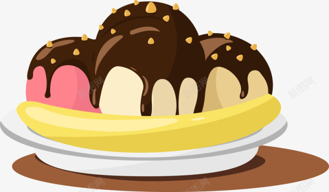 卡通酸奶冰淇淋图图标图标