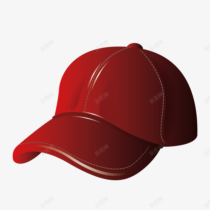 红色棒球帽png免抠素材_88icon https://88icon.com 帽子 棒球帽 矢量素材 矢量红色棒球帽 红色 高清 高清素材