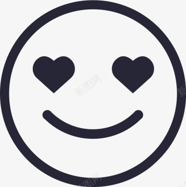 QQ表情图标表情喜欢矢量图图标图标